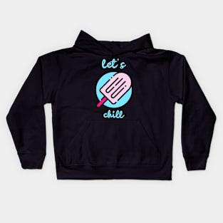 Let's Chill Popsicle Summer Outfit Kids Hoodie